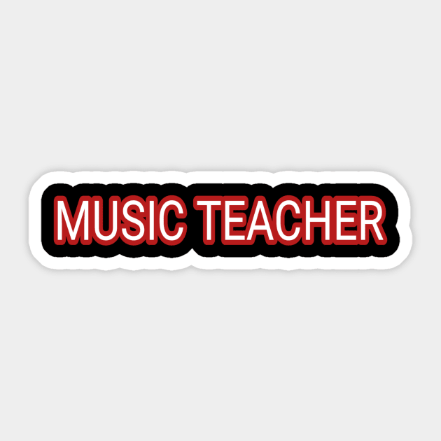 Music Teacher Sticker by Ranumee